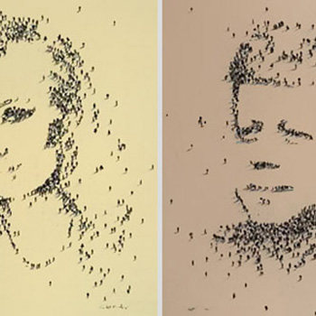 Neobični portreti - ljudi kao pixeli