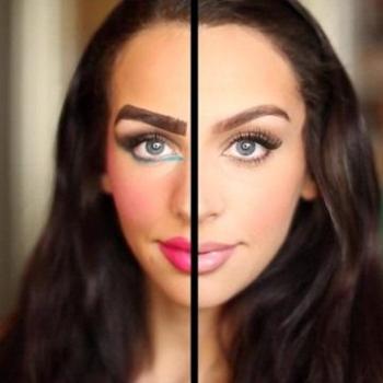 Dvije vrste make up-a na jednom licu: Greške pri šminkanju VS. pravilan make up