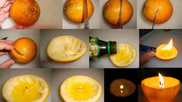 Napravite mirisnu svijeću od prave narandže
