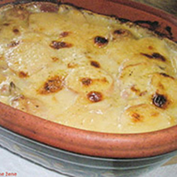 Krompir i pečurke u bešamel sosu