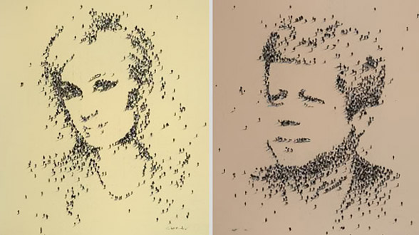 Neobični portreti - ljudi kao pixeli